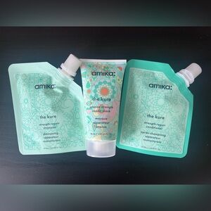 amika the kure Strength Repair Duo - shampoo, conditioner and hair mask